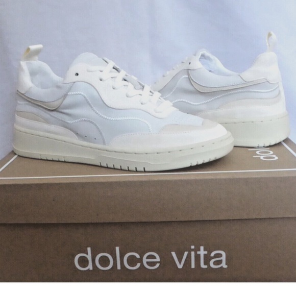 FINAL SALE 🎈 NEW DOLCE VITA Adella Leather Women’s Sneakers Off White New - Picture 2 of 12